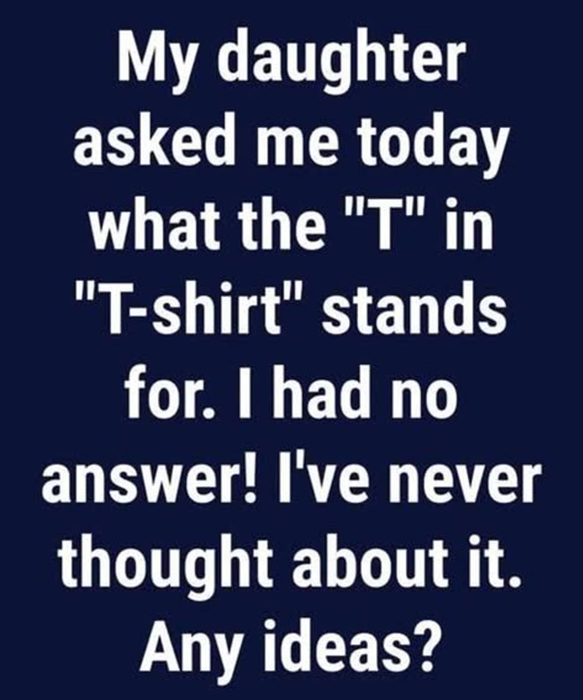 Why Do We Call Them T-shirts?