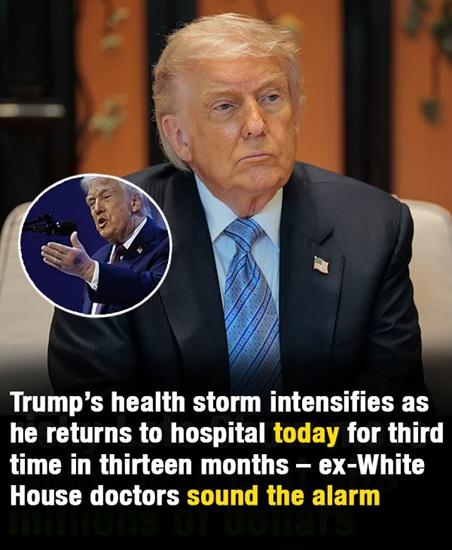 Donald Trump expected to visit a military hospital today for a scheduled appointment