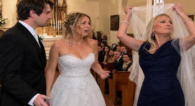 During My Wedding Vows, My Stepmom Removed My Veil, Placed It on Her Own Head, and Said, ‘This Was Supposed to Be Mine Anyway’ – What My Father Did Next Made Everyone Gasp