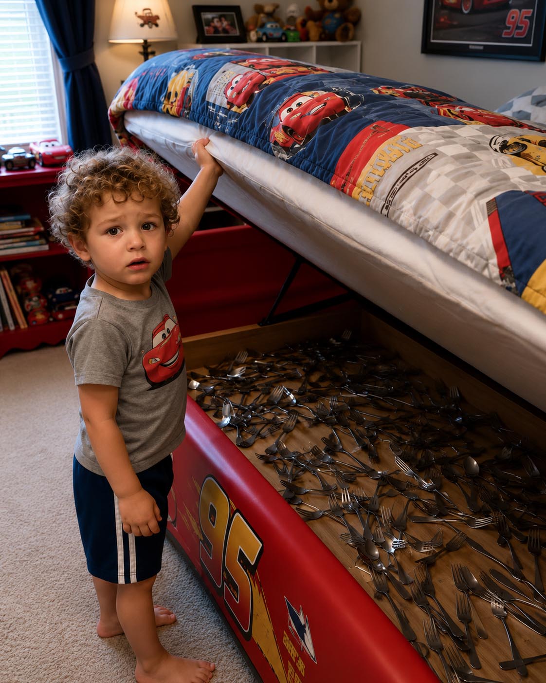 I Found a Stack of Forks Hidden Under My Son’s Mattress – When I Tried to Take Them Away, He Said His Dad Made Him Do It