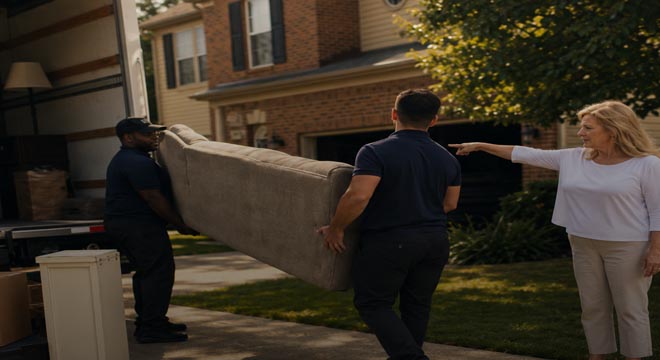 My MIL Came to Stay for a Few Weeks – Then I Came Home Early and Saw Movers Taking My Furniture Out, but What She Said Left Me Speechless