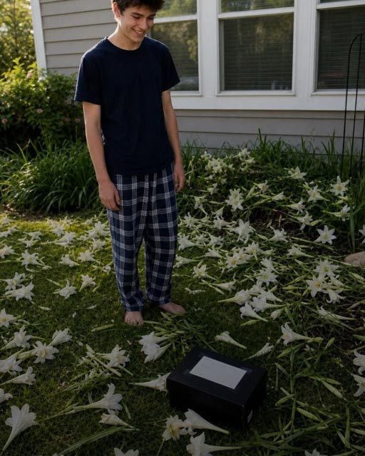 My Son Planted Lilies Every Year for the Twin Sister He Lost at Birth – On Their 15th Birthday, We Found Every Flower Cut Down and a Black Box in the Middle