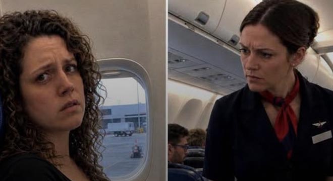 Flight Attendant Forced Me to Kneel on the Plane While Pregnant Her Reason Left Me in Shock